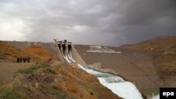 Pamje të digës hidroelektrike Salma në provincën e Heratit