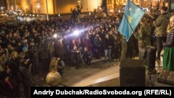 Під час акції в Києві, 13 березня 2017 року