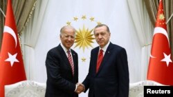 Presidenti i zgjedhur i SHBA-së, Joe Biden, dhe presidenti i Turqisë, Recep Tayyip Erdogan - foto arkivi.