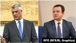 Presidenti i Kosovës, Hashim Thaçi, dhe kryeministri në detyrë, Albin Kurti.