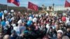Демонстрация в Санкт-Петербурге на Марсовом поле 