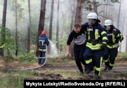 Спасатели Донецкой области тренировались в лесах под Лиманом