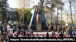 Пам’ятник героям ЗУНР, встановлений обласною владою, Львів, 1 листопада 2018 року
