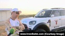 Turkmenistan - President of Turkmenistan Gurbanguly Berdymukhamedov with his sport car