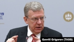 Na listi sankcija je i Aleksej Kudrin, bivši ruski ministar finansija. Na slici: Kudrin govori na Međunarodnom ekonomskom forumu u Sankt Peterburgu, 6. juna 2019.