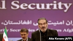 Ali Shamkhani, Secretary of the Supreme National Security Council of Iran speaks during the first meeting of national security secretaries of Afghanistan, China, Iran, India and Russia, in Tehran, September 26, 2018