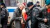 RUSSIA -- Russian police search opposition activists during a protest rally in central Moscow, November 5, 2017