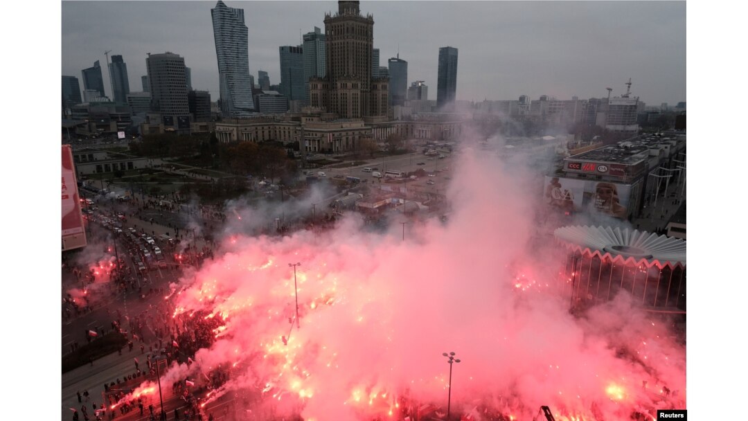 Manifestație de Ziua Independenței în Polonia