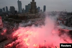 Manifestație de Ziua Independenței în Polonia