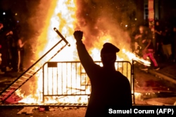 Protest în apropierea Casei Albe, Washington, 1 iunie 2020