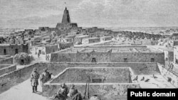 Мали -- Тимбукту 1853 шарахь. Цигахь леллачу Германера суртдиллархочо Барт Генриха диллина сурт