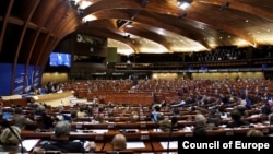 France -- A session of the Council of Europe's Parliamentary Assembly.