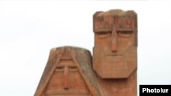 Nagorno Karabakh -- Statue "We and our mountains" in Karabakh, Archive