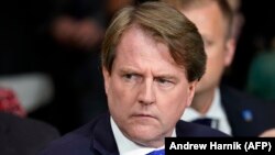 Former White House counsel Don McGahn (file photo)