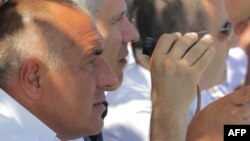 Boyko Borisov alături de fostul președinte al Serbiei, Boris Tadic.