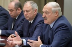 Переговори в Сочі 7 грудня 2019 року. З правого боку Олександр Лукашенко