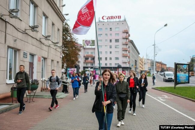 Студенты на акции