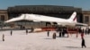A TU-144 is rolled out during a ceremony at the Tupolev test airfield in Zhukovsky, outside Moscow.