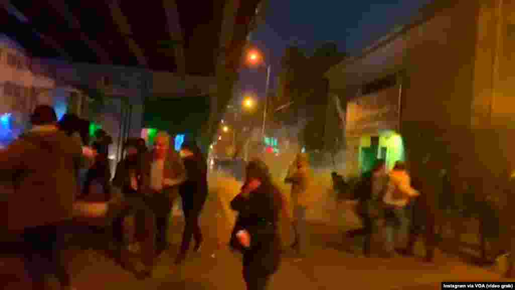 Iranian riot police used tear gas on anti-government demonstrators on January 11 in Tehran. Images of earlier rallies appeared to show police and security forces firing live ammunition to disperse demonstrators. Authorities denied that police had opened fire.