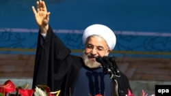 Президент Ирана Хасан Роухани. Тегеран, 11 февраля 2014 года.