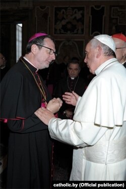 Кляўдыё Гуджэроцьці і Папа Рымскі Францішак, 2013 год