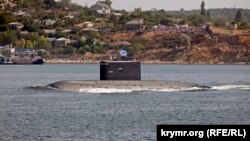 UKRAINE, SEVASTOPOL – Ships of the Black Sea Fleet of Russia. Submarine "Alrosa", 2007, 28May2019