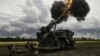 Ukrainian soldiers fire a French Caesar howitzer toward Russian positions on the front line in eastern Ukraine. (file photo)