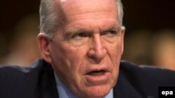 CIA Director John Brennan testifies before a Senate Intelligence Committee hearing on the operational capabilities of Islamic State (IS) in the Hart Senate Office Building in Washington, June 16.