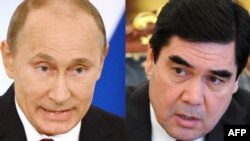 Rus prezidenti Wladimir Putin we türkmen prezidenti Gurbanguly Berdimuhamedow 