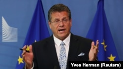 EU Energy Commissioner Maros Sefcovic will mediate the talks between Russia and Ukraine.