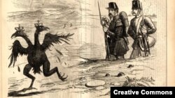 Британская карикатура времен Крымской войны, 1855 год