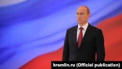 Президент России Владимир Путин на церемонии инаугурации. Москва, 7 мая 2018 года.