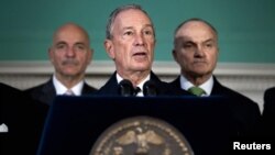 New York City Mayor Michael Bloomberg (center) has been a staunch defender of the city's Muslim immigrant population.