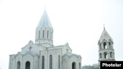 Nagorno-Karabakh -- An Armenian church in Shushi.