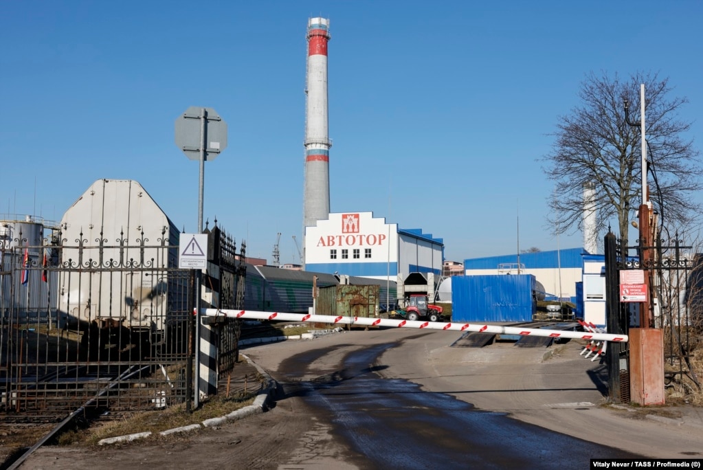 Fabrika e automobilave Avtotor në Kaliningrad, e fotografuar në mars të vitit 2022.