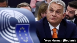 Orbán Viktor miniszterelnök az Európai Parlament strasbourgi plenáris ülésén 2024. október 9-én