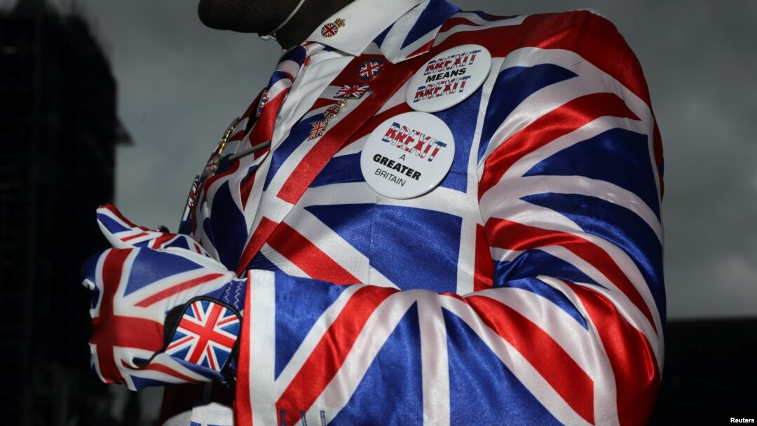 Pristalica Brexita u Londonu, arhivska fotografija