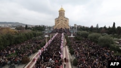 Церемонія похорону католикоса-патріарха всієї Грузії Ілії Другого, Тбілісі, 22 березня 2026 року
