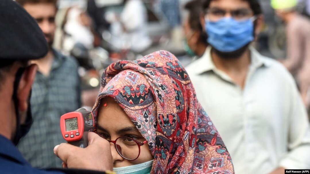 The program, widely touted by Prime Minister Imran Khan, allows authorities to monitor the whereabouts of coronavirus patients and suspected cases -- and to listen in on their phone calls.