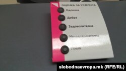 шалтери за оценка на услугата во јавна инситуција