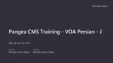 Pangea CMS Training - VOA Persian - Journalists & Contributors