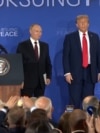 Președinții Putin și Trump la Anchorage, Alaska. 