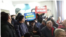 Kazakhstan - People who against "Democratic party" holds banner in Karaganda