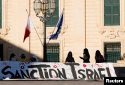 Manifestație pro-palestiniană în capitala Maltei, La Valletta, pe 21 septembrie. Mica țară insulară din UE ar urma să recunoască și ea statul palestinian.