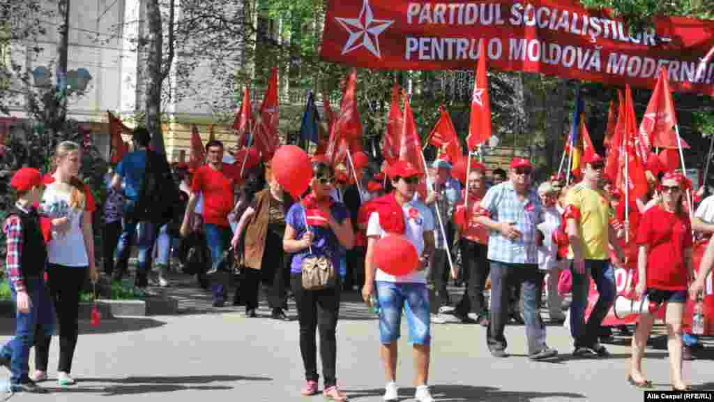  Marș de 1 mai al socialiștilor la Chișinău. 