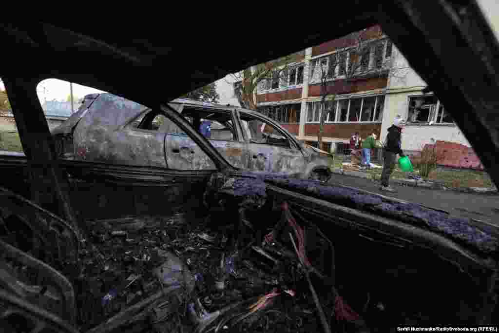 Фото зсередини згорілого автомобіля &ndash; відновленню він не підлягає