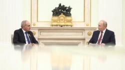 Встреча президента России Путина и премьер-министра Армении Пашиняна в Москве, 1 апреля 2026 года. 