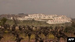 Așezarea evreiască Efrata, construită pe terenul orașului palestinian Al-Khader, lângă Betleem, la 6 martie 2024. 