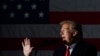 U.S. President Donald Trump speaking at an election rally in Illinois.