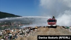 Požar na deponiji Prijepolje, Srbija